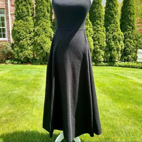 NWT Free People Dreamer Strappy Midi Dress Criss Cross Halter knit in Black - Picture 6 of 15